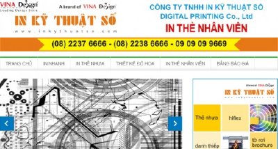 Thiết kế website In Thẻ Nhân Viên - www.Inthenhanvien.com