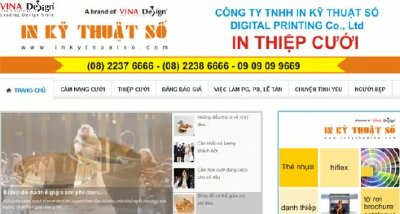 Thiết kế website In Thiệp Cưới - www.Inthiepcuoi.vn