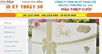Thiết kế website Mẫu thiệp cưới - www.Mauthiepcuoi.vn