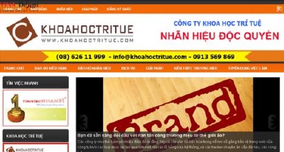 Thiết kế website Nhãn Hiệu Độc Quyền - www.Nhanhieudocquyen.com