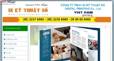 Thiết kế website Việt Nam Printing - www.Vietnamprinting.com
