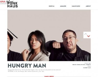 Thiết kế Website với ba màu Đen, Trắng và Xám