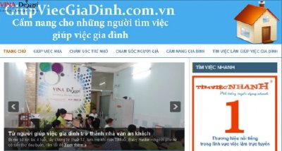 Thiết kế website wordpress Giúp Việc Gia Đình - www.Giupviecgiadinh.com.vn