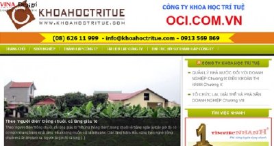 Thiết kế website wordpress OCI - www.Oci.com.vn