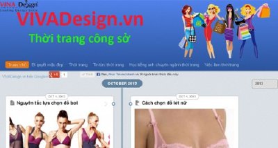 Thiết kế website wordpress Thời Trang Vivadesign - www.Vivadesign.vn