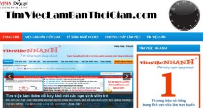 Thiết kế website wordpress Tìm Việc Làm Bán Thời Gian - www.Timvieclambanthoigian.com