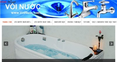 Thiết kế website wordpress Vòi Nước - www.Voinuoc.com