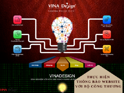 VinaDesign.vn đã thông báo website trên Cổng Thông tin Quản lý Hoạt động TMĐT của Bộ Công Thương của Bộ Công Thương