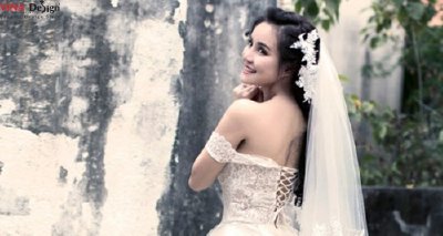 Vy Oanh làm cô dâu xinh đẹp
